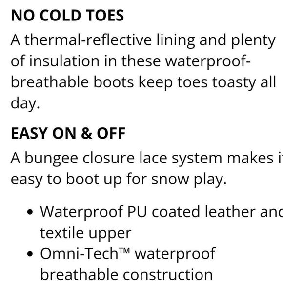 Columbia, big kids size 2 - Picture 9 of 11